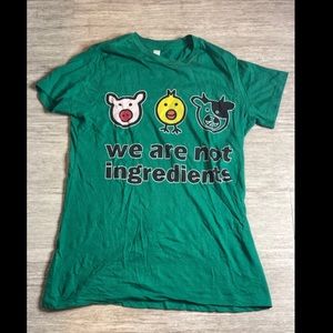 Vegan Women’s T-Shirt- We are Not Ingredients